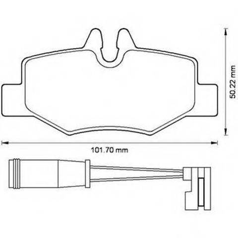 Колодки дисковые  573222J BENDIX