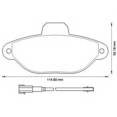 Колодки тормозные 573267J BENDIX