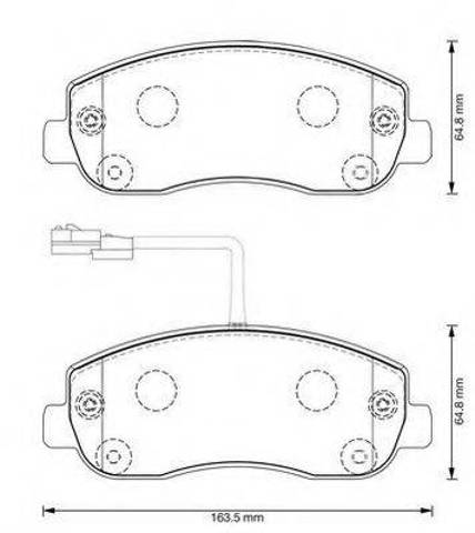 Передние тормозные колодки 573357J BENDIX