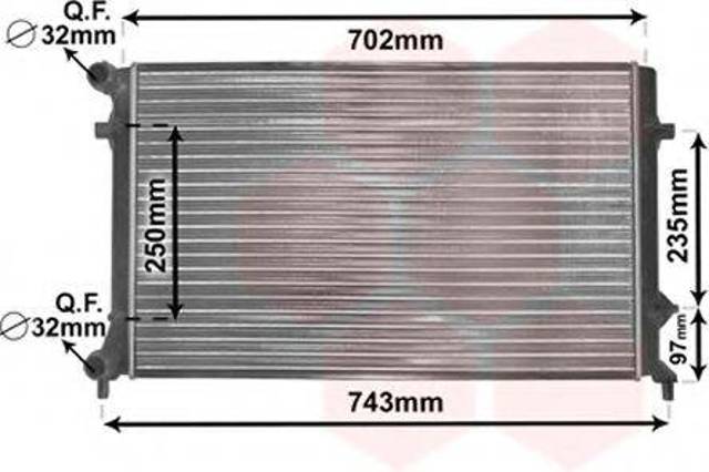 Радиатор основной 58002204 VAN WEZEL