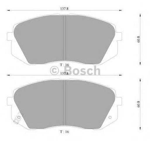 Колодки тормозные дисковые комплект 58101C1A20 HYUNDAI