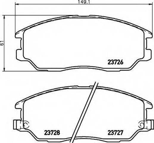 Тормозные колодки 58101H1A80 HYUNDAI