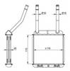 Радиатор печки 58147 NRF
