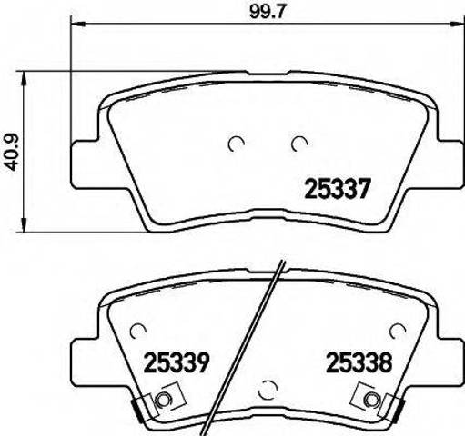 Колодки дисковые  583021RA30 HYUNDAI