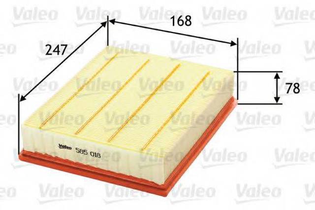 VALEO 585018 Фильтр воздушный в наличии Черновцы