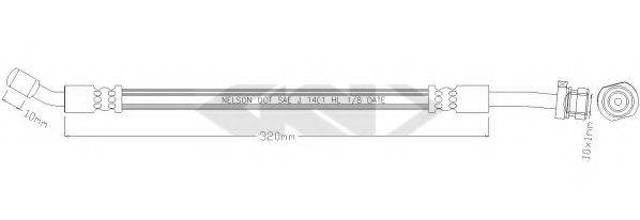 Передний левый тормозной шланг 587312B010 HYUNDAI