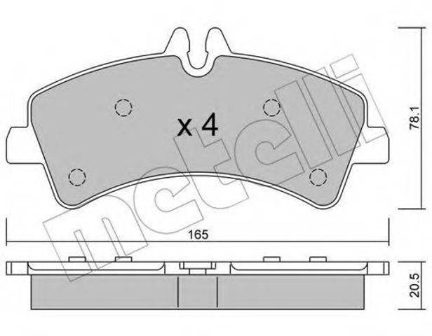 Колодки тормозные дисковые комплект 5SP1294 SAMKO