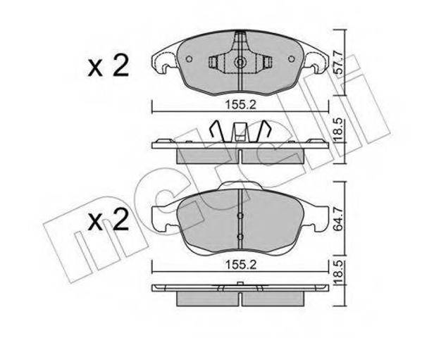 Колодки передние 5SP1351 SAMKO