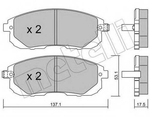 Колодки тормозные дисковые комплект 5SP1606 SAMKO