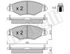 Передние тормозные колодки 5SP708 SAMKO