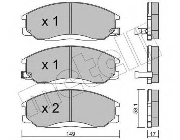 Колодки тормозные передние дисковые 5SP858 SAMKO