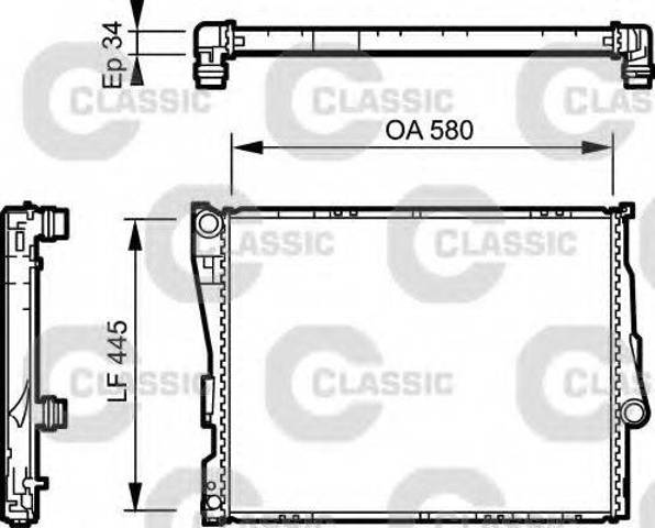 Радиатор охлаждения 60782 NISSENS