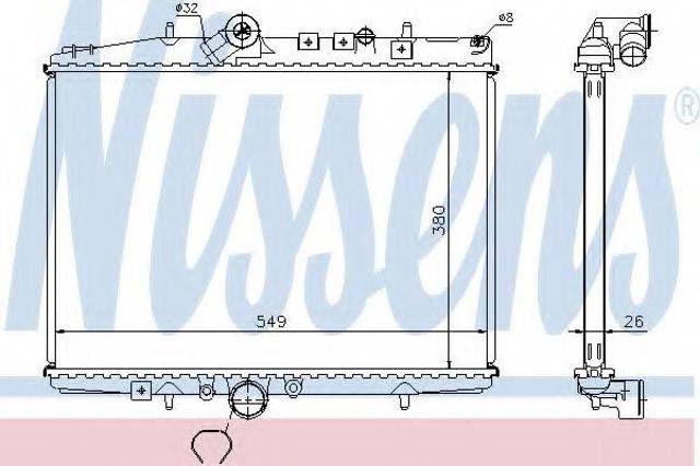 Радиатор основной 61294A NISSENS