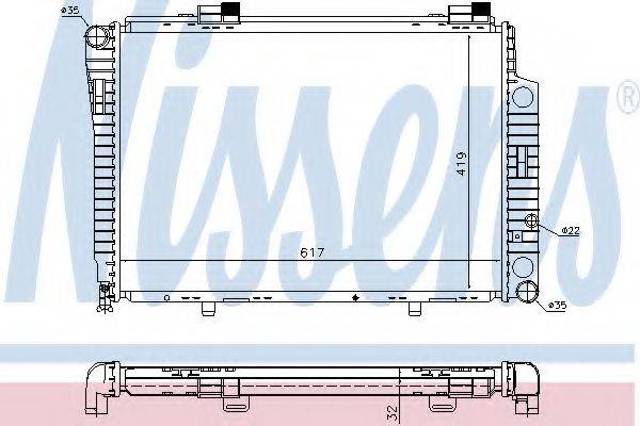 Радиатор основной 62750A NISSENS