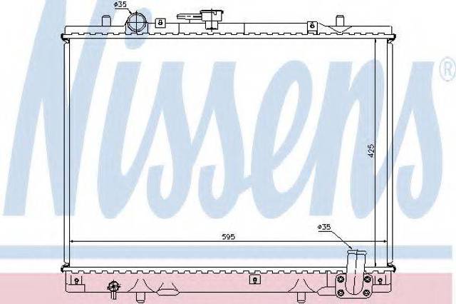 Радиатор водяной 62892 NISSENS