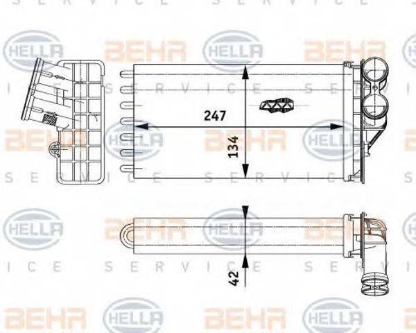 Радиатор отопителя салона 6448N5 PEUGEOT