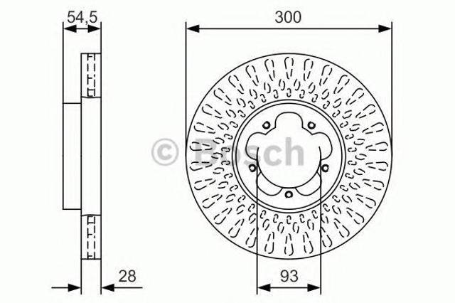 Передний тормозной диск 6C161125AA FORD