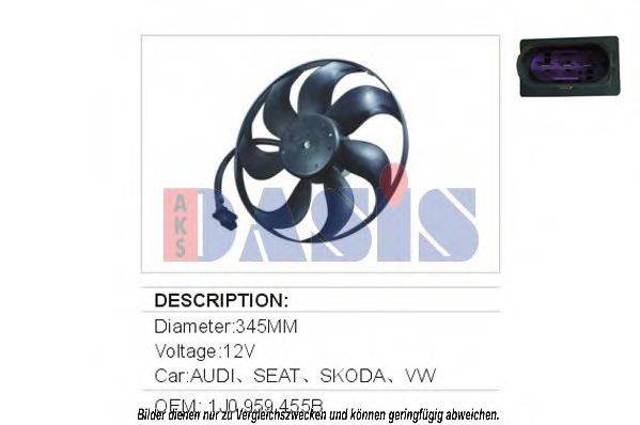 Вентилятор радиатора 6E0959455A