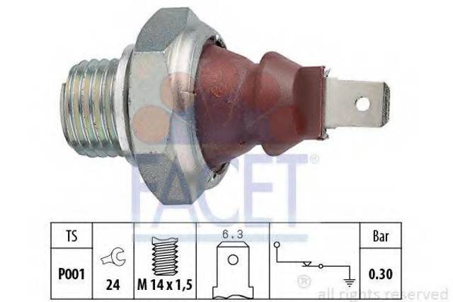 70023 FACET Датчик давления масла купить в Черновцы
