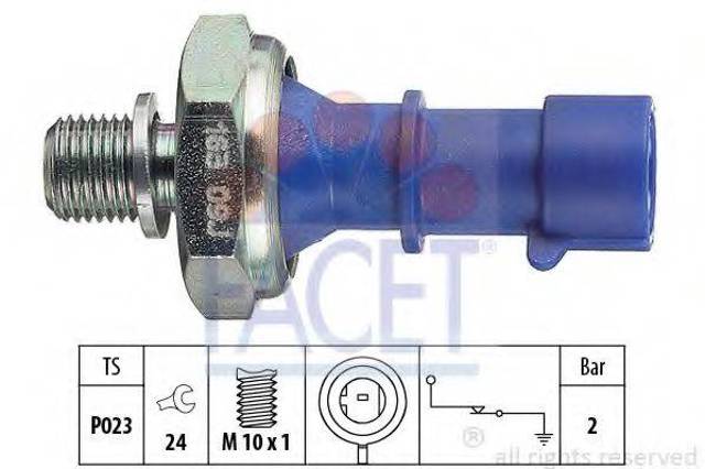 70163 FACET Датчик давления масла купить в Харьков