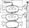 Колодки тормозные передние дисковые 71752989 FIAT