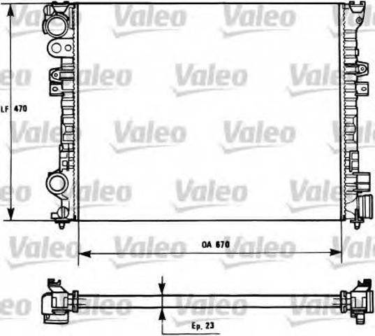 Радиатор системы охлаждения двигателя 731166 VALEO