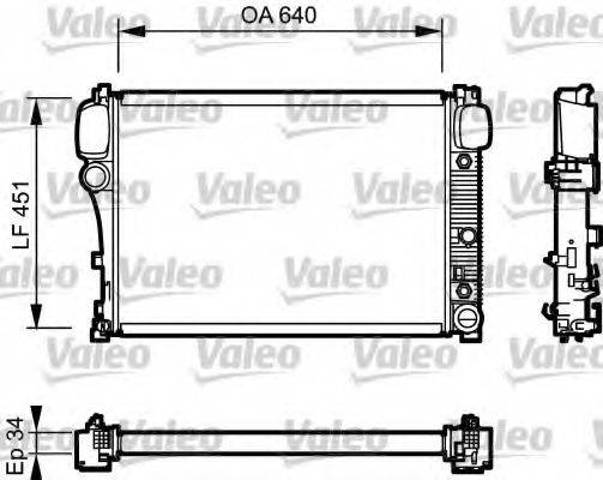 Радиатор 734447 VALEO