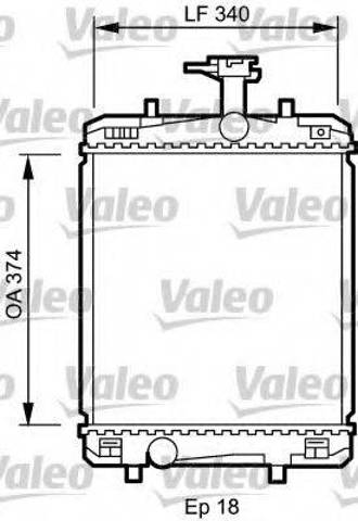 Радиатор водяной 735072 VALEO