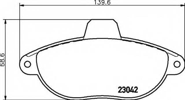 Колодки тормозные 77365928 FIAT