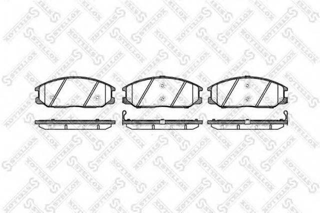 Колодки тормозные передние дисковые 782012BSX STELLOX