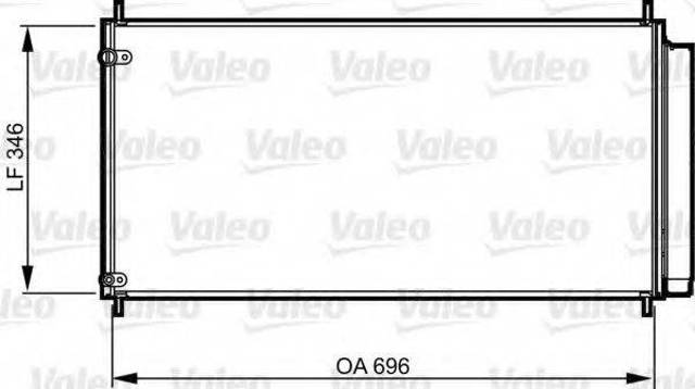 Трубопроводы и радиатор кондиционера 814205 VALEO