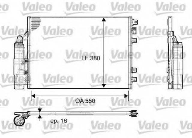 Конденсатор кондиционера 817661 VALEO