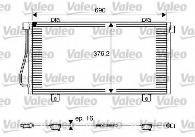 Радиатор кондиционера 817742 VALEO