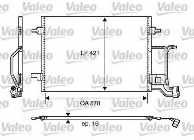 Конденсатор кондиционера 817997 VALEO