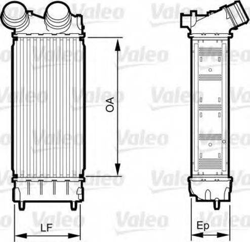 Радиатор интеркуллера 818226 VALEO
