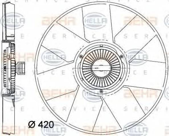 Вентилятор системы охлаждения левый 8200660117 RENAULT