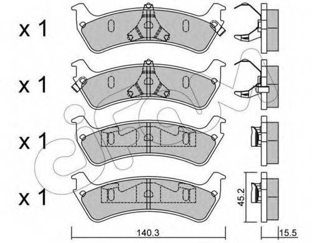 Колодки дисковые  8226840 CIFAM