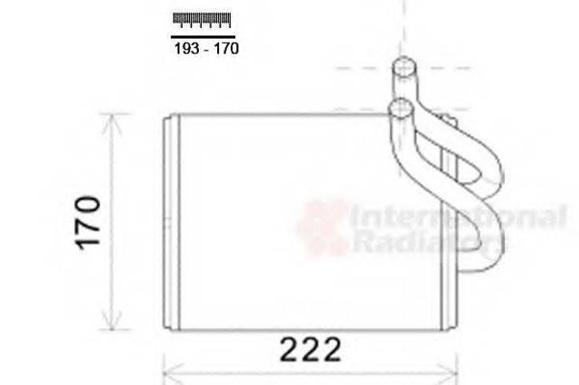 Радиатор отопителя 83006170 VAN WEZEL