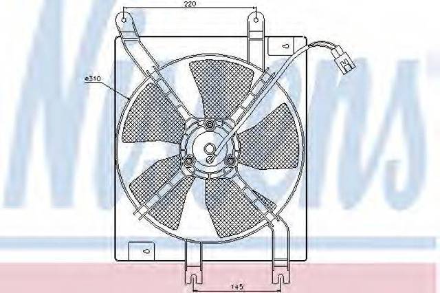 Вентилятор кондиционера 85356 Nissens