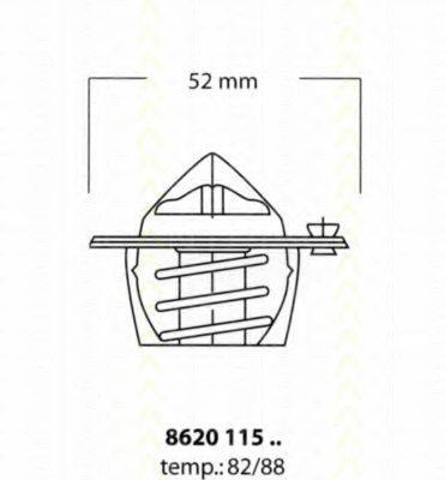 TRISCAN 862011582 Термостат в наличии Ровно
