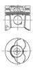 Поршень в комплекте на 1 цилиндр, STD 8711470040 NURAL