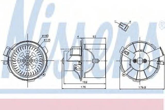 Отопителя салона 87138 NISSENS