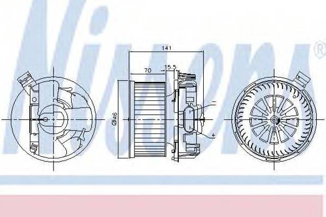 Моторчик печки 87209 NISSENS