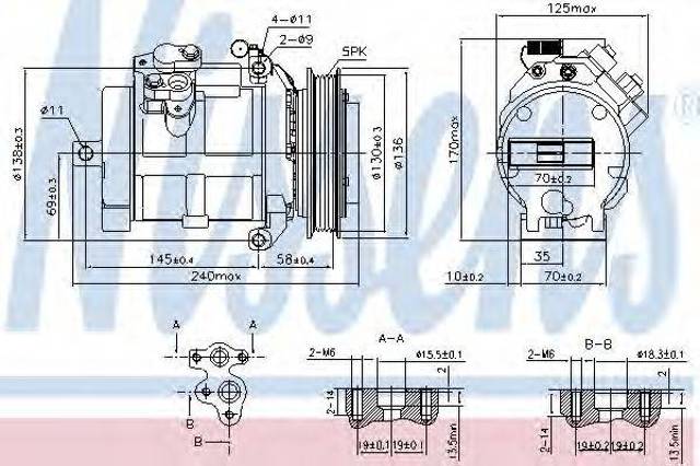 Компрессор климатической установки 890049 NISSENS