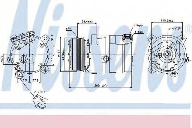 Насос кондиционера 89062 NISSENS