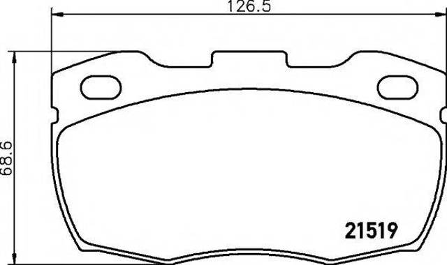Передние тормозные колодки 8DB355005861 HELLA