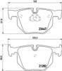 Задние дисковые колодки 8DB355009331 HELLA