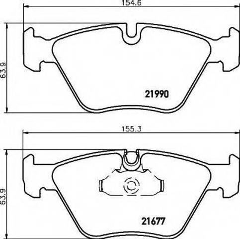Тормозные колодки 8DB355010711 HELLA