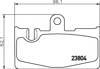 Колодки на тормоз задний дисковый 8DB355011661 HELLA