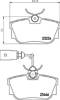 Колодки на тормоз задний дисковый 8DB355018591 HELLA